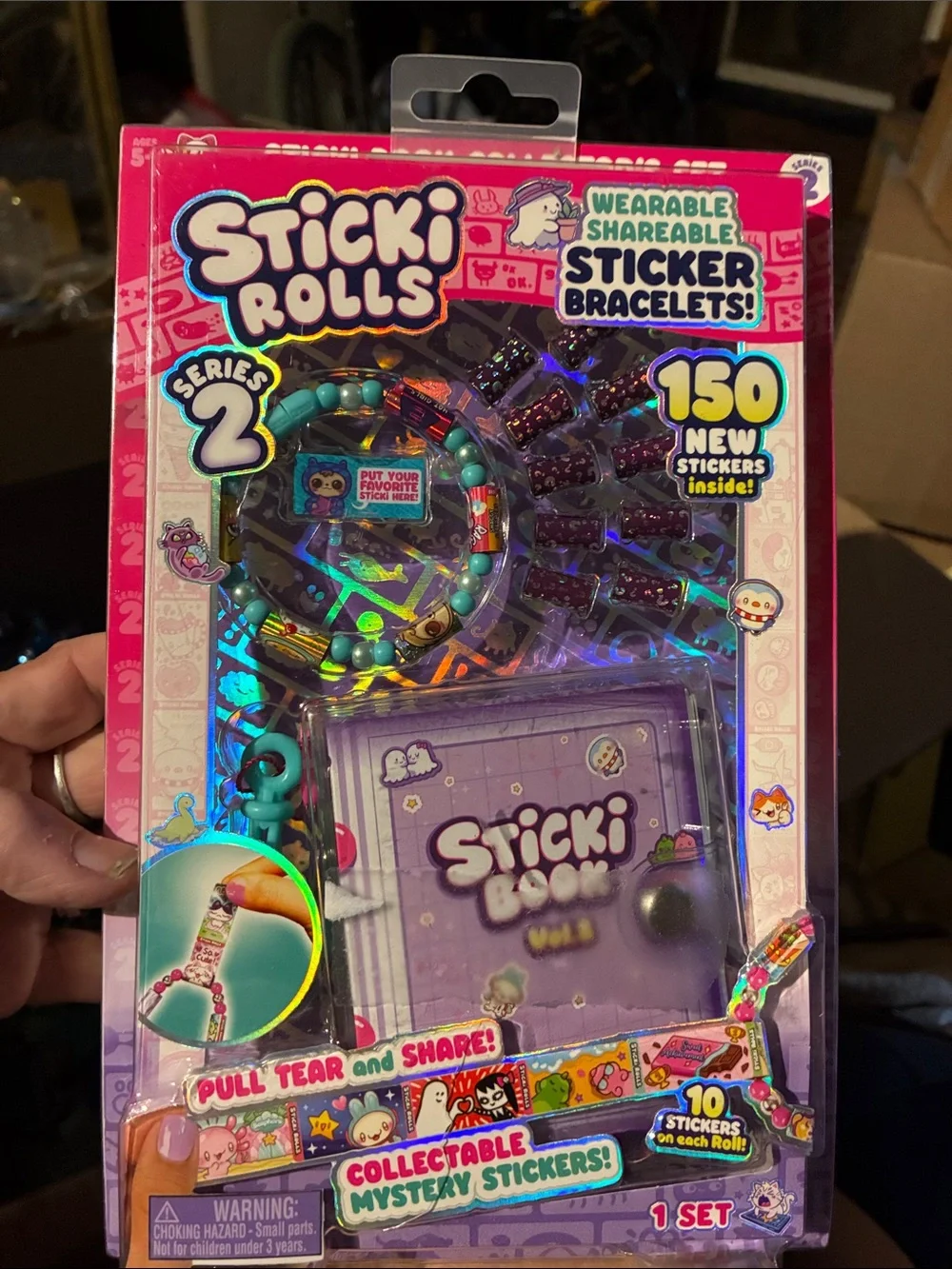Wearable Sticker Bracelets Set - Purple